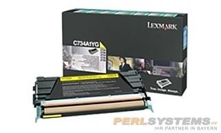 Lexmark C736 X736 X738 Toner Yellow 10.000 Seiten Rückgabe Tonerkassette