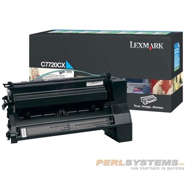 Lexmark XL-Toner Cyan Optra C772N X772E Rückgabe Tonerkassette