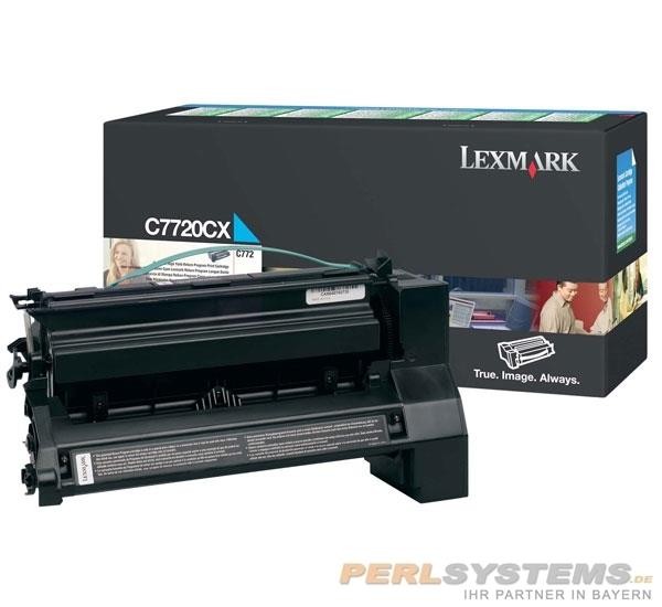 Lexmark XL-Toner Cyan Optra C772N X772E Rückgabe Tonerkassette