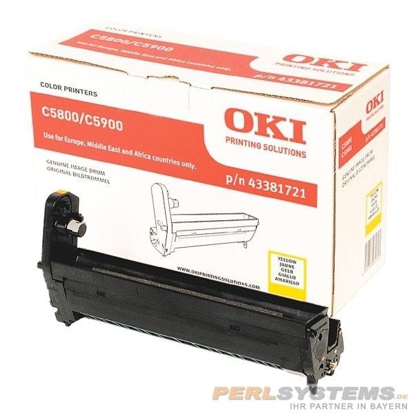 OKI 43381721 Bildtrommel Yellow C5800DN Drum Unit C5900DN C5550MFP