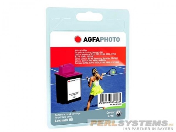 AGFAPHOTO L80C Lexmark CJP3200 Tinte Color27ml