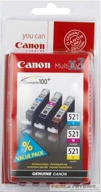 Canon Multipack CLI-521 C/M/Y iP4600 iP4700 ohne Black