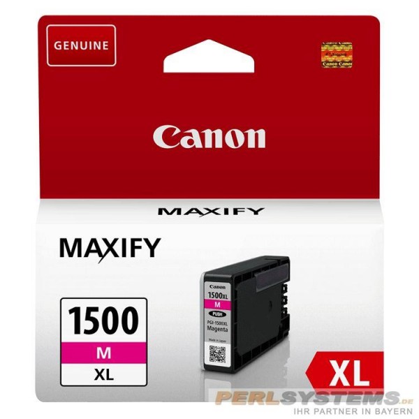 Canon Tinte Magenta PGI-1500XL Canon MAXIFY MB2050 MB2150 MB2155 MB2350 Canon MAXIFY MB2750 MB2755
