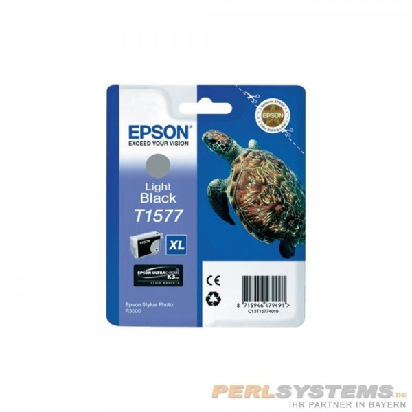 Epson Tintenpatrone T1577 XL Light Black für Stylus Photo R3000