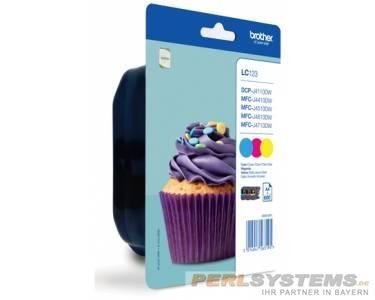Brother Tintenpatrone Rainbow Pack LC123RBWBPDR MFC-J4510DW