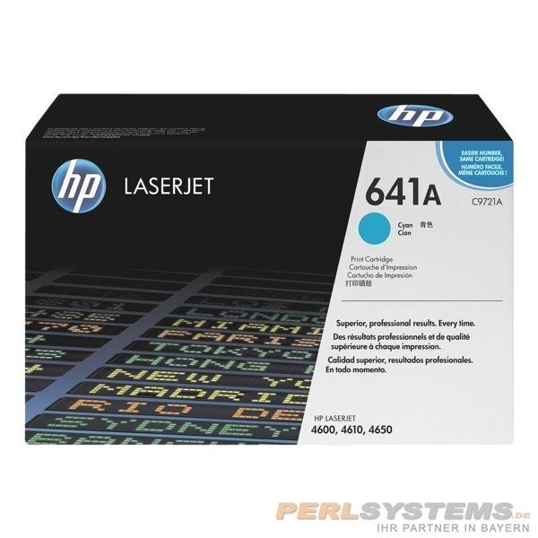 HP 641A Toner cyan C9721A für Color LaserJet 4600 4610 4650