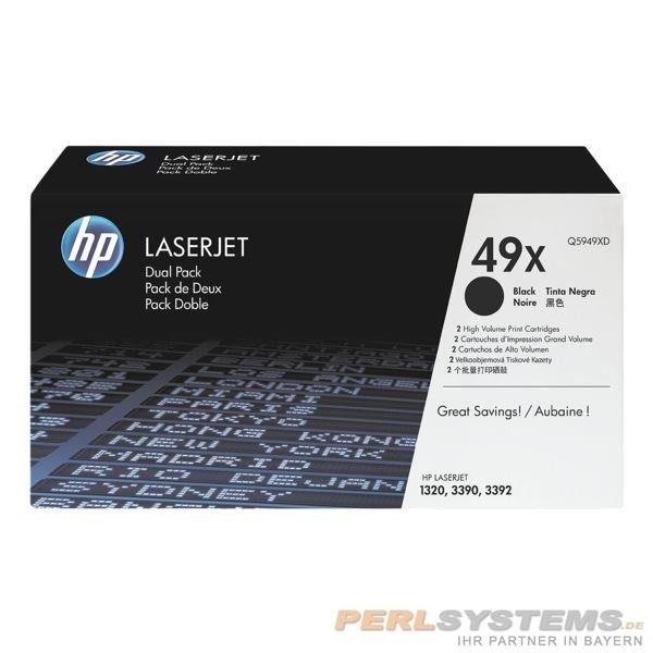 HP 49X Druckkassette schwarz für LaserJet 1320 Doppelpack
