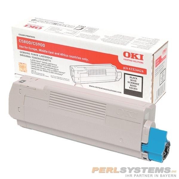 OKI 43324424 Toner Black C5800 C5900 C5550MFP Original