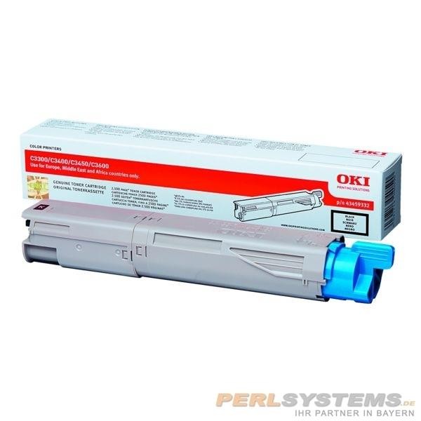 OKI Toner Schwarz HC für OKI C3300 OKI C3400 C3450 C3600 43459332