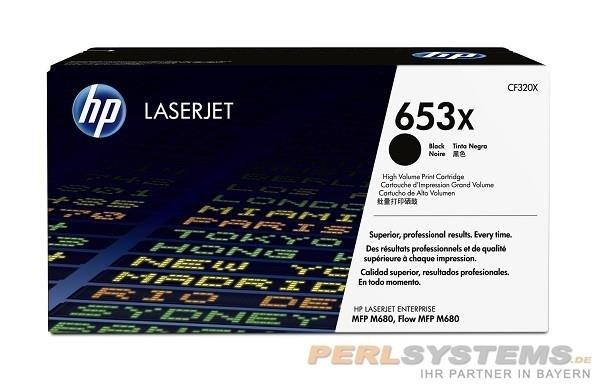 HP 653X Toner Black CF320X HP Color LaserJet Enterprise M680 HP Color LaserJet Enterprise Flow M680z