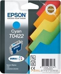 Epson Tintenpatrone T0422 Cyan für Stylus C82 CX5200 CX5400