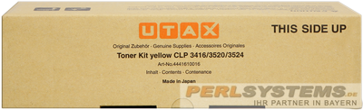 UTAX CLP3416 Toner Yellow 4441610016 8000 Seiten 5% Deckung