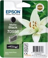 Epson Tinte Orchidee T0598 Matte Black für Stylus Photo R2400