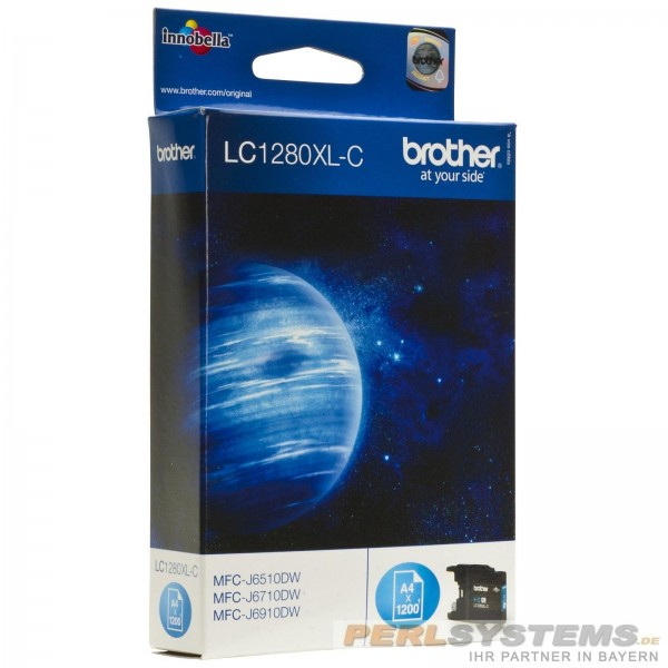 Brother LC1280XL Tinte Cyan MFC-J6510DW MFC-J6710DW MFC-J6910DW