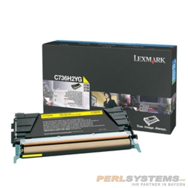 Lexmark C736 X736 X738 Toner Yellow 10.000 Seiten