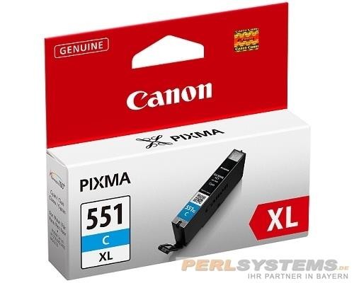 Canon CLI-551C XL Tinte Cyan MG5450 MG6350 MG6600 7100 7500 MX925 IP7250 iP8700 iX6800 6444B001