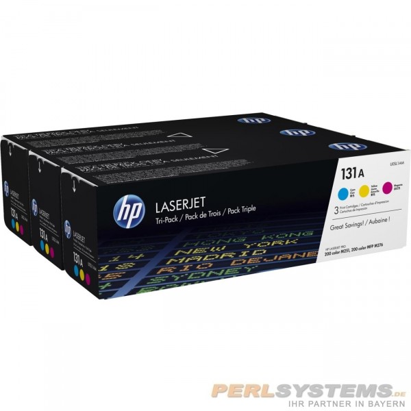HP 131A Toner Tri Pack für HP Color LaserJet Pro 200 M251N M276N U0SL1AM