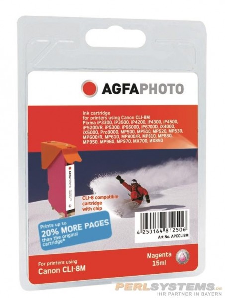 AGFAPHOTO CCLI8M Canon MP800 Tinte mag