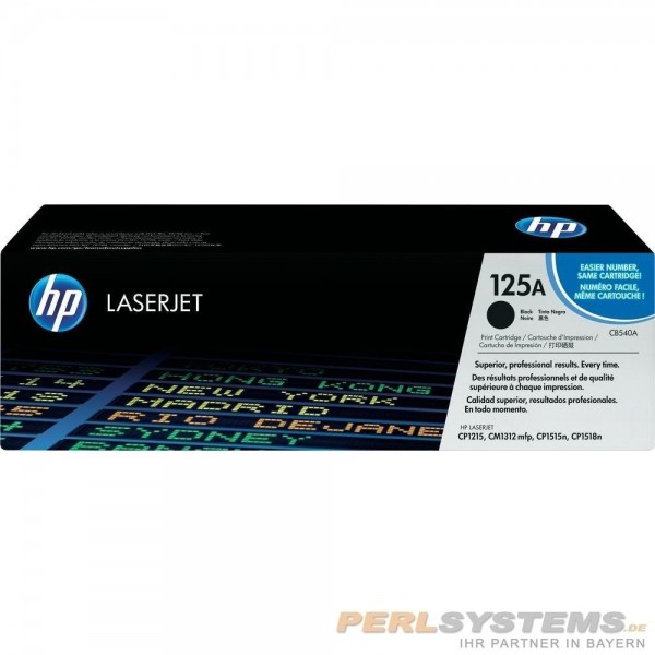 HP 125A Toner Black für HP Color LaserJet CM1312 CP1515 Doppelpack CB540AD