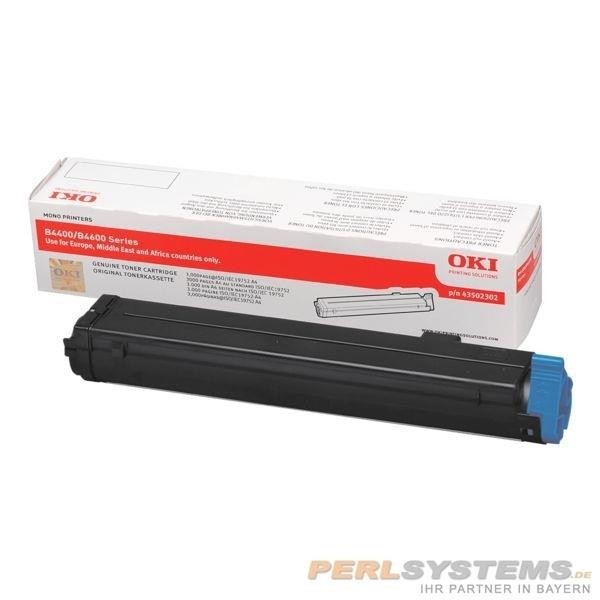 OKI 43502302 Toner Schwarz B4400N B4400DN B4600DN B4600N