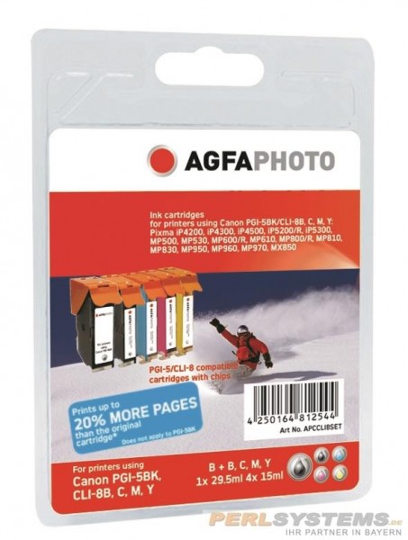 AGFAPHOTO CCLI8SET Canon MP800 SET