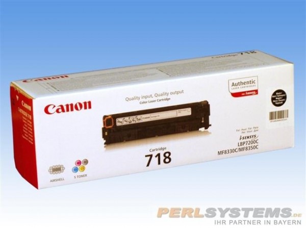 Canon 718 Cartridge Black 2662B002 LBP 7200 7660 MF8350 8380