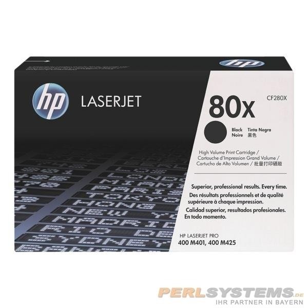 HP 80XD Toner Black für LaserJet Pro M400 Pro M401 Doppelpack CF280XD