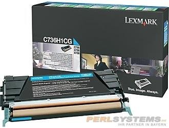 Lexmark C736H1CG Toner Cyan C736 X736 X738