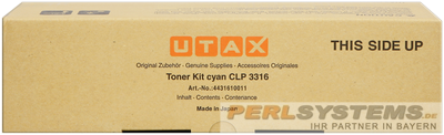 UTAX CLP3316 TA CLP4316 Toner Cyan 4431610011 4000 Seiten 5% Deckung