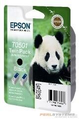 Epson Tintenpatrone T0501 Black Doppelpack für Stylus Color 400 440 460 500 600 640