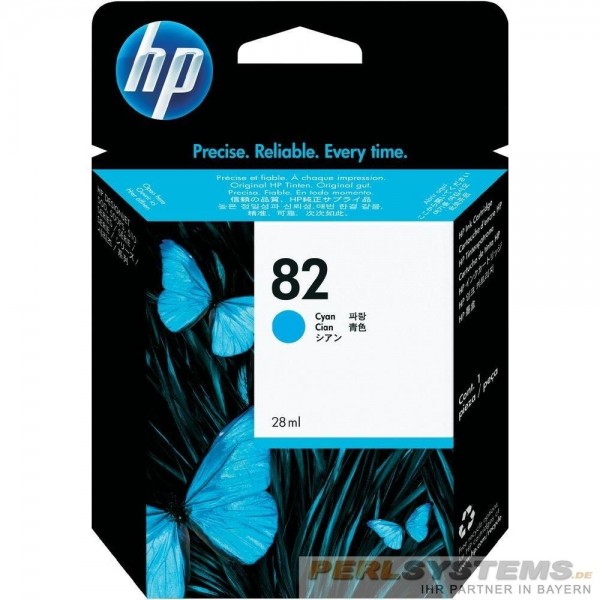 HP 82 Tinte Cyan DesignJet 510 DNJ800