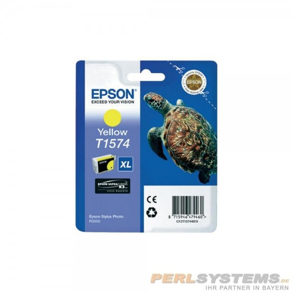 Epson Tintenpatrone T1574 XL Yellow für Stylus Photo R3000