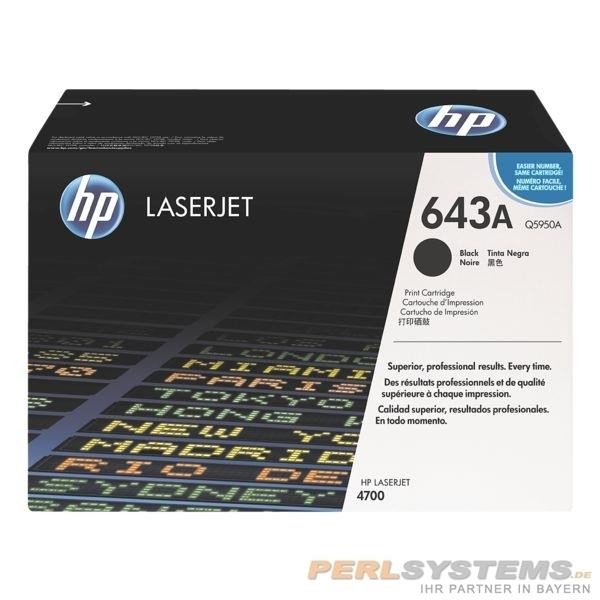 HP 643A Toner Black für HP Color LaserJet 4700 Q5950A