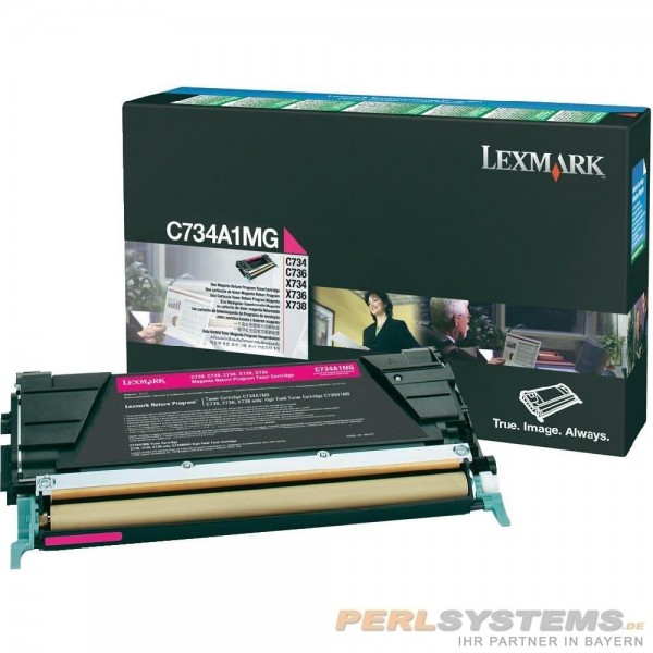 Lexmark C734A1MG Toner Magenta C734 C736 CS736dn X734dn X736dn X738dn **Abverkauf!*