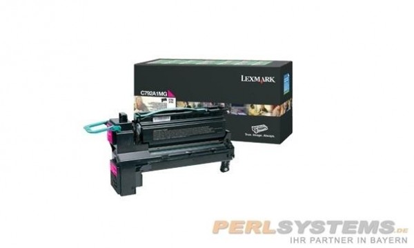 Lexmark C792A1MG Toner Magenta C792 X792 Laufleistung: 6.000 Seiten