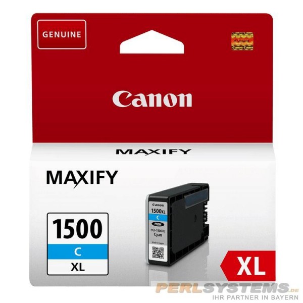 Canon Tinte Cyan PGI-1500XL Canon MAXIFY MB2050 MB2150 MB2155 MB2350 Canon MAXIFY MB2750 MB2755