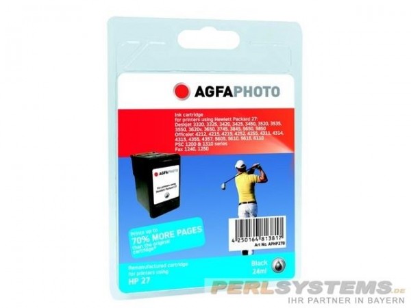 AGFAPHOTO HP27B HP DJ3420 Tinte Black