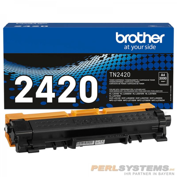 Brother TN-2420 Toner Black DCP-L2510 L2530 MFC-L2710DN MFC-L2730DW MFC-L2750DW