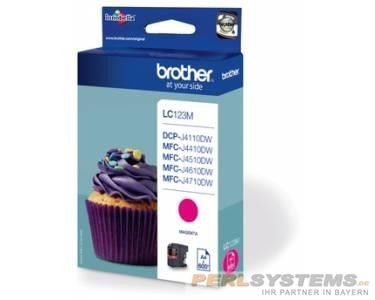 Brother Tintenpatrone Magenta LC-123M MFC-J4510DW