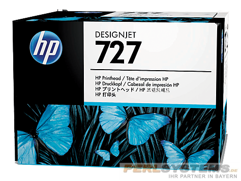 HP 727 Druckkopf Schwarz und Farbe für DesignJet T920 T930 T1500 T1530 T2500 B3P06A