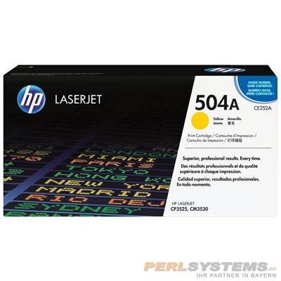 HP 504A Toner Yellow für Color LaserJet CP3525 CM3530 CE252A