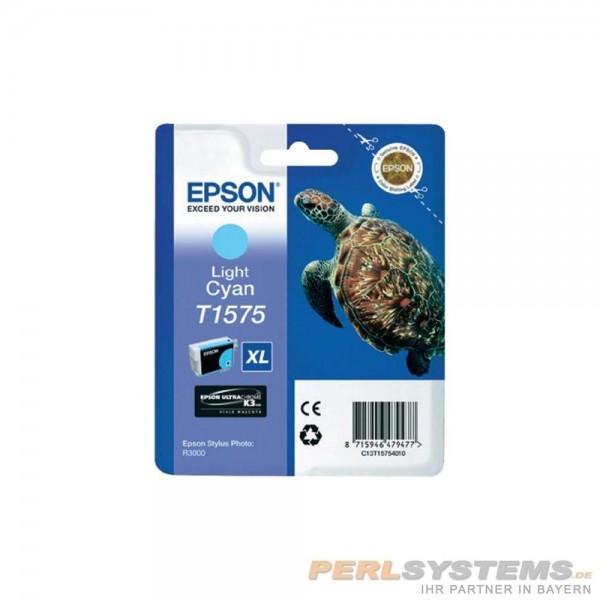 Epson Tintenpatrone T1575 XL Light Cyan für Stylus Photo R3000