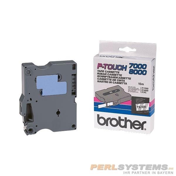 Brother TX231 P-TOUCH 12mm Schwarz auf Weiß P-Touch 7000 8000 PC