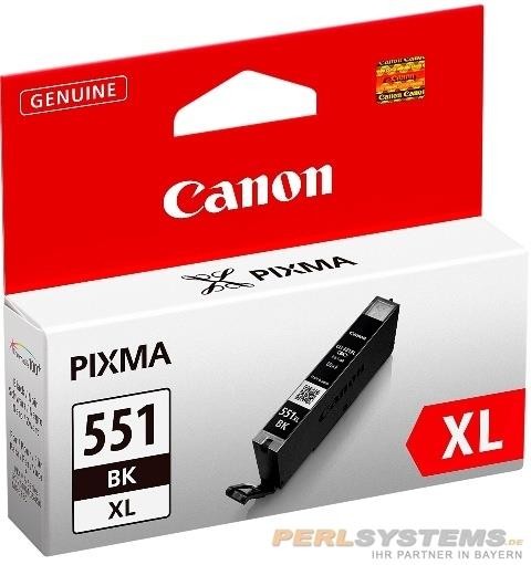 Canon CLI-551BK XL Tinte Black MG5450 MG6350 MG6600 7100 7500 MX925 IP7250 iP8700 iX6800 6443B001