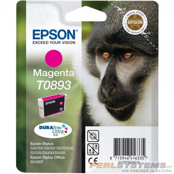 Epson Tintenpatrone T0893 Magenta für Stylus S20 SX100 SX105