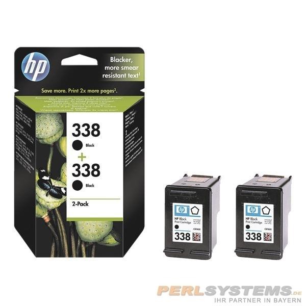 HP 338 Tinte Black für Officejet 7310/7410 DesignJet 5740 Doppelpack