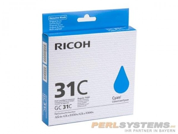 RICOH AFICIO Gel Cyan für GX e2600 GX e3300N GX e3350N