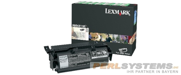 Lexmark X654X11E Toner Black Lexmark X654 X656 X658 Cartridge 36.000 Seiten