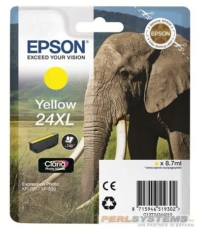 Epson Tintenpatrone 24XL Yellow für Expression Photo XP-750 XP-850