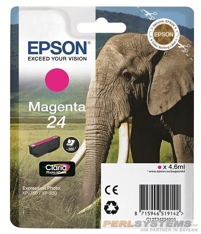 Epson Tintenpatrone 24 Magenta für Expression Photo XP-750 XP-850